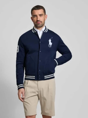 Kurtka baseballowa o kroju regular fit z dużym wyhaftowanym logo Polo Ralph Lauren