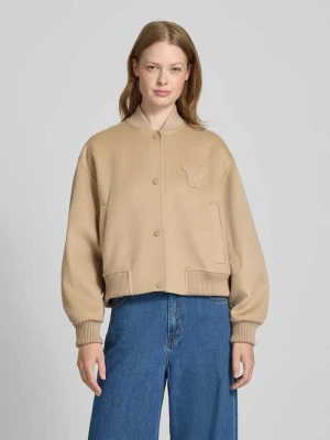 Kurtka baseballowa o kroju regular fit z mieszanki wełny model ‘ZELANTE’ Weekend Max Mara