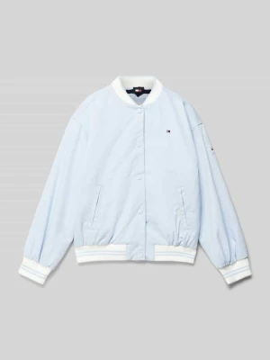 Kurtka baseballowa z wyhaftowanym logo Tommy Hilfiger Teens