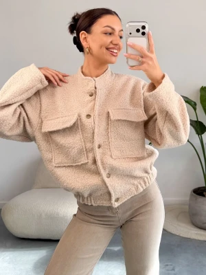 Kurtka Beżowa Baranek ClothStore