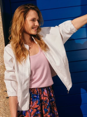 Kurtka biała na stójce Top Secret