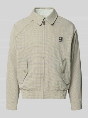 Kurtka blouson o kroju regular fit z detalem z logo, model 'Bartos' HUGO