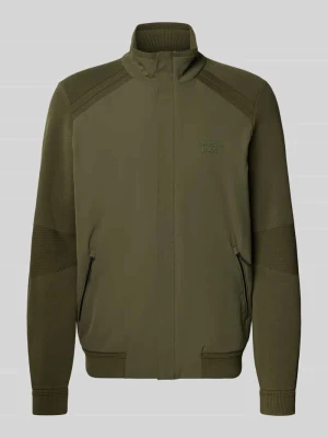 Kurtka blouson z mieszanki modalu z domieszką jedwabiu, krój regular fit, model 'SPIRIT70' BOSS Green