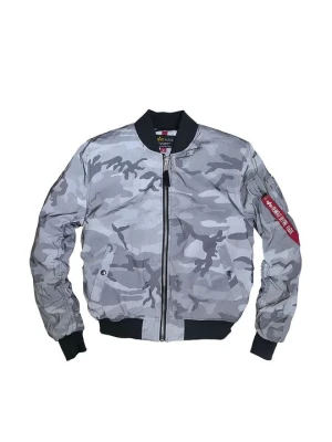 Kurtka Bomber Alpha Industries czarny melanż