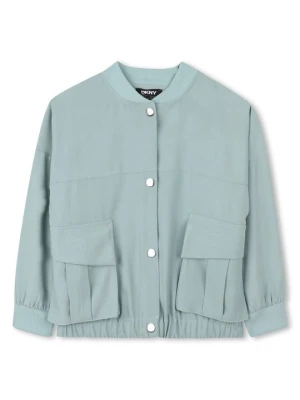 Kurtka Bomber DKNY jasnoniebieski
