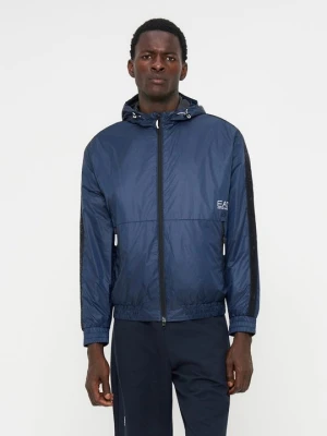 Kurtka Bomber EA7 Emporio Armani metaliczna czerń