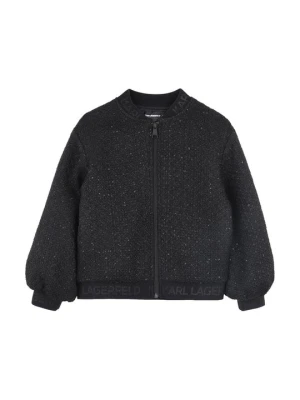 Kurtka Bomber KARL LAGERFELD czarny