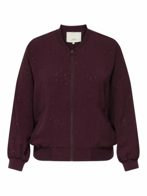 Kurtka Bomber ONLY Carmakoma bordowy