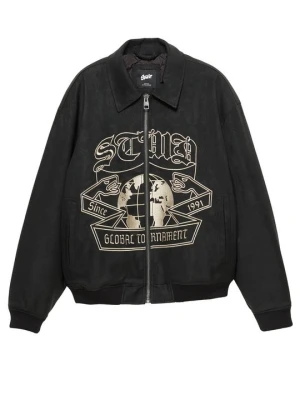 Kurtka Bomber PULL&BEAR czarny