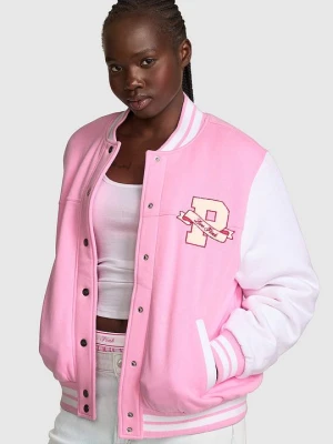 Kurtka bomber Varsity Victoria's Secret Różowy