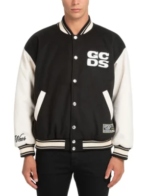 Kurtka Bomber w wielokolorowe wzory z logo Gcds