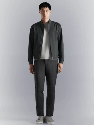 Kurtka bomber water-repellent ciemnoszary - Mężczyzna - - MANGO MAN