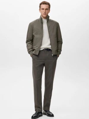 Kurtka bomber water repellent khaki - Mężczyzna - - MANGO MAN