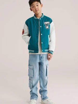 Kurtka Bomber WE Fashion ciemnozielony