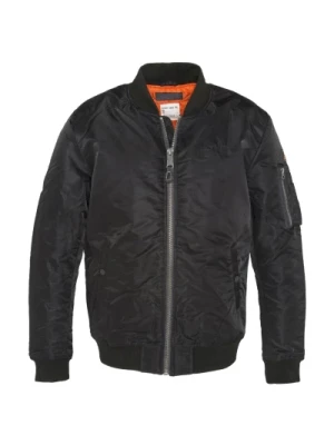 Kurtka Bomber z Haftowanym Logo Schott NYC