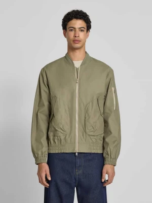 Kurtka bomber z kieszenią na zamek na rękawie Replay