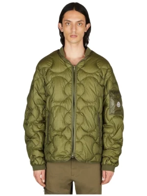 Kurtka Bomber z Logo Patch Moncler