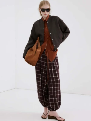 Kurtka bomber z lyocellu purpurowy - Kobieta - - MANGO