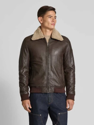 Kurtka bomber z owczej skóry MAURITIUS