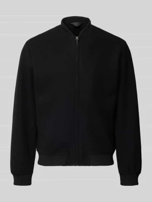 Kurtka bomberka o kroju relaxed fit ze stójką Model 'JAMES' Jack&Jones Czarny
