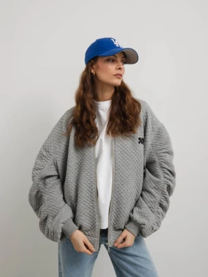 Zdjęcie produktu Kurtka bomberka typu oversize w kolorze GREY - MADDIE-S/M Marsala