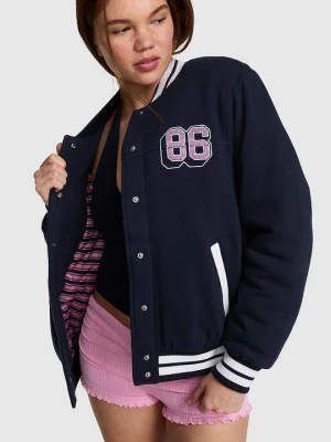 Kurtka bomberka Varsity Victoria's Secret Niebieski