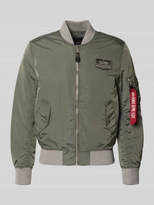 Kurtka bomberka w kroju regular fit z naszywką z logo alpha industries