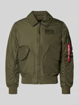 Kurtka bomberka w kroju regular fit z naszywką z logo alpha industries