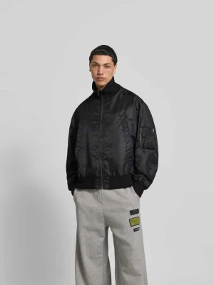 bomberka w kroju regular fit ze stójką MM6 Maison Margiela Czarny