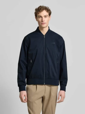 Kurtka bomberka z kieszeniami na zamek model 'MATTE' CK Calvin Klein
