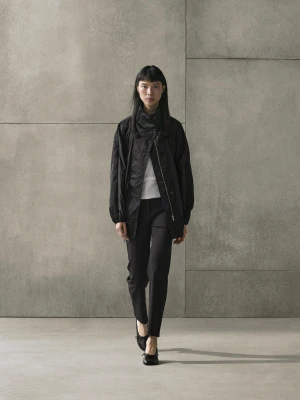 Kurtka Bomberka Z Ozdobnymi Kieszeniami - Niebieski - - Massimo Dutti - Kobieta