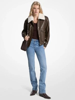 Kurtka bomberka z wykończeniem ze sztucznego futra MICHAEL Michael Kors