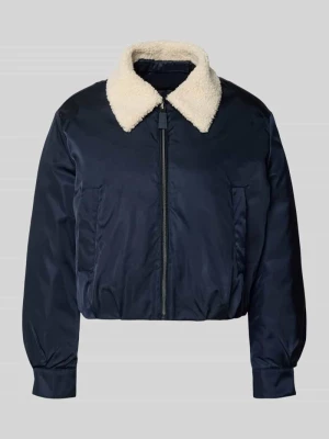 Kurtka bomberka z wypełnieniem kaczym puchem i wpuszczanymi kieszeniami LUISA CERANO