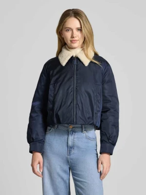 Kurtka bomberka z wypełnieniem kaczym puchem i wpuszczanymi kieszeniami LUISA CERANO