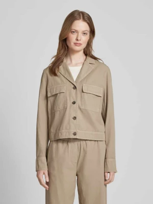 Kurtka caban o kroju regular fit z mieszanki bawełny i lnu Marc O'Polo