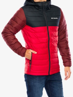 Kurtka Columbia Powder Lite II Hooded Jacket - sail red/black/spice