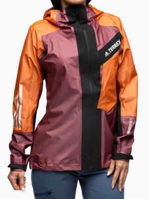 Kurtka damska adidas TERREX Techrock Light GORE-TEX Jacket - red/semi impact orange