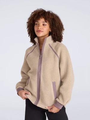 Kurtka damska Bonnie Trim Borg - Beige Animal