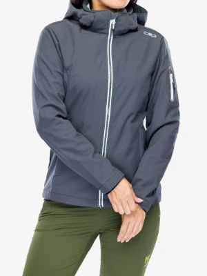 Kurtka damska CMP Wilma Jacket Zip Hood - titanio/acqua