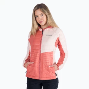 Kurtka damska Columbia Platinum Peak Hooded dark coral/peach blossom