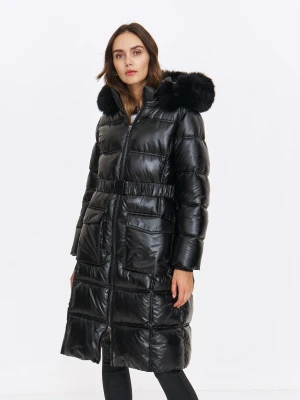 Kurtka damska czarna - SKU1431CA kurtka długa - TOP SECRET - Odzieżowy sklep internetowy TOP SECRET