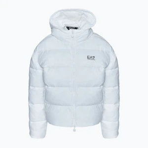 Kurtka damska EA7 Emporio Armani Train Shiny ECO Extra Padded Bomberka white