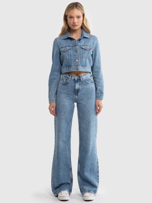 Kurtka damska jeansowa o krótkim fasonie z linii Authentic niebieska Josea 206 BIG STAR