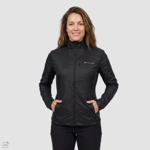 Kurtka damska lekka sportowa Gereda czarna Alpine Pro