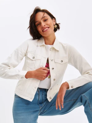 Kurtka damska luźna, rozpinana antilope - SKU1424BI kurtka krótka - TOP SECRET - Odzieżowy sklep internetowy TOP SECRET