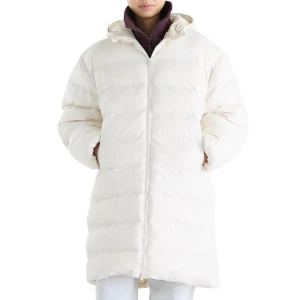 Kurtka damska New Balance Boston Long Puffer WJ62Y0KBLIN - beżowa