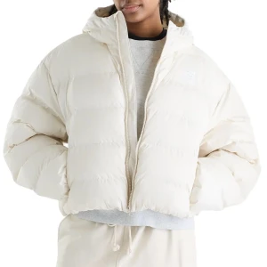 Kurtka damska New Balance Boston Puffer WJ62V5SNLIN - beżowa