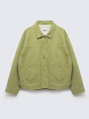 Kurtka damska o twillowym splocie zielona Mbali 301 BIG STAR