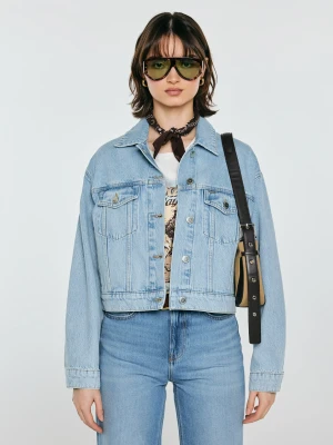 Kurtka damska oversize jeansowa niebieska Ella 221 BIG STAR
