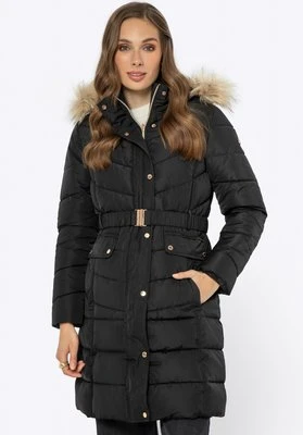 Zdjęcie produktu Kurtka damska pikowana z kapturem czarna Wittchen